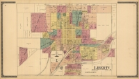 1914 Liberty Town Plat Lithograph