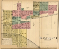 1914 Randolph Town Plat Lithograph