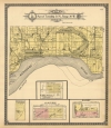 1914 Missouri City and Vicinity Plat Lithograph