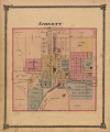 1877 Liberty Town Plat Lithograph